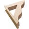 Ekena Millwork 8-in W x 32-in D x 40-in H Funston Slat Rough Cedar Woodgrain TimberThane Outlooker, Primed Tan OUTUR080X32X40FST24RCPR - alternate 3